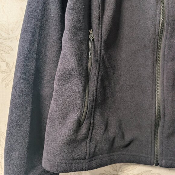 Columbia Full Zip Fleece Jacket XL Black Outdoor Hiking Pockets Soft - Picture 8 of 11